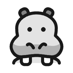 Hippo Icon from Ultimate Colors Set