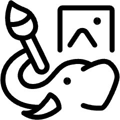 Elephant Draw Icon from Ultimate Light Set