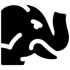 Elephant Head Size Icon from Ultimate Bold Set