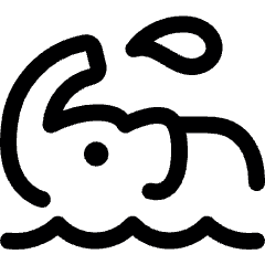 Elephant Water Icon from Ultimate Regular Set