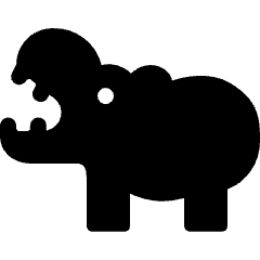 Hippo Body Icon from Ultimate Bold Set