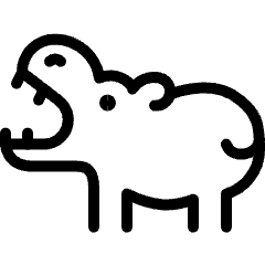 Hippo Body Icon from Ultimate Light Set