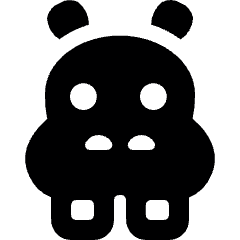 Hippo Icon from Ultimate Bold Set