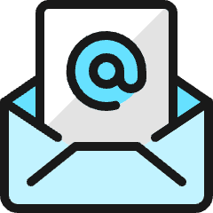 Email Action At Icon from Ultimate Colors Set
