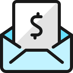 Email Action Cash Icon from Ultimate Colors Set