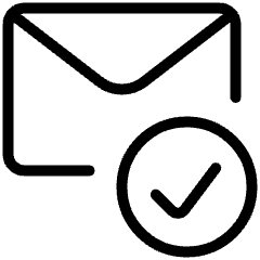 Email Action Check Icon from Ultimate Light Set