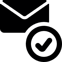 Email Action Check Icon from Ultimate Bold Set