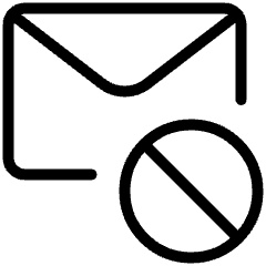 Email Action Disable Icon from Ultimate Light Set