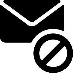 Email Action Disable Icon from Ultimate Bold Set