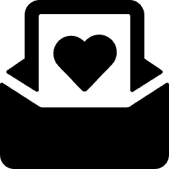 Email Action Heart Icon from Ultimate Bold Set