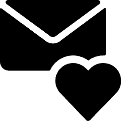 Email Action Heart 1 Icon from Ultimate Bold Set