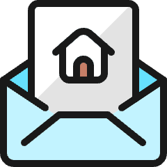 Email Action Home Icon from Ultimate Colors Set