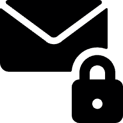 Email Action Lock Icon from Ultimate Bold Set