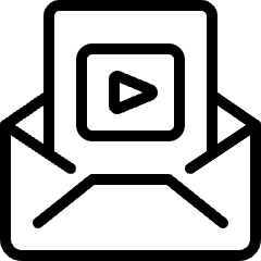Email Action Play Icon from Ultimate Light Set