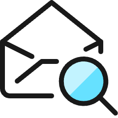 Email Action Search 1 Icon from Ultimate Colors Set