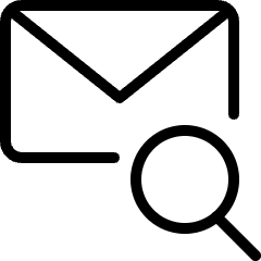 Email Action Search Icon from Ultimate Light Set