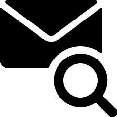 Email Action Search Icon from Ultimate Bold Set