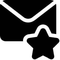 Email Action Star Icon from Ultimate Bold Set