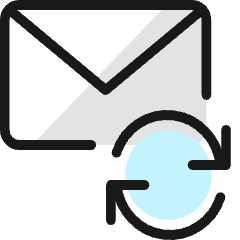 Email Action Sync 1 Icon from Ultimate Colors Set