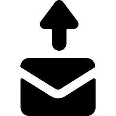 Email Action Upload Icon from Ultimate Bold Set