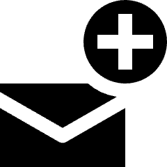 Email Add Icon from Nova Solid Set