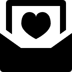 Email Favorite Heart Icon from Nova Solid Set