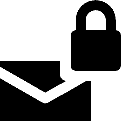 Email Lock Icon from Nova Solid Set