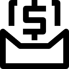 Email Money Fund 1 Icon from Nova Line Set