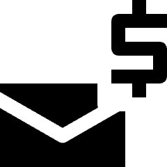 Email Money Fund Icon from Nova Solid Set