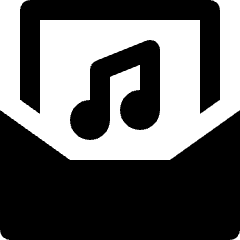 Email Music Icon from Nova Solid Set