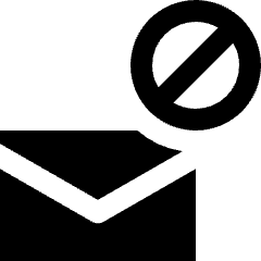 Email Restrict Icon from Nova Solid Set