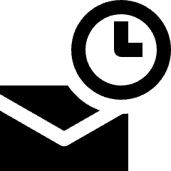 Email Schedule Timer Send Icon from Nova Solid Set