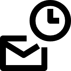 Email Schedule Timer Send Icon from Nova Line Set