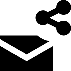 Email Share Icon from Nova Solid Set