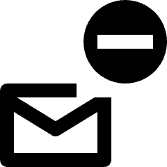 Email Subtract Remove Icon from Nova Line Set