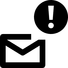 Email Warning Icon from Nova Line Set