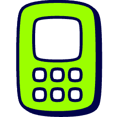 Mobile Phone Icon from Stickies Duo Set