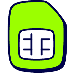 Mobile Sim Icon from Stickies Duo Set
