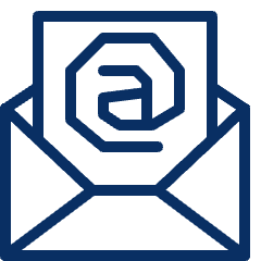 Email AT Sign Icon from Cyber Line Set