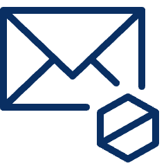Email Block Icon from Cyber Line Set