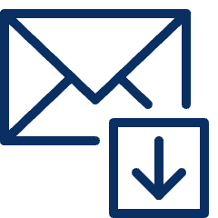 Email Download Icon from Cyber Line Set