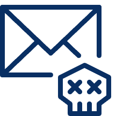 Email Skull Icon from Cyber Line Set