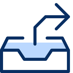 Forward Box Icon from Cyber Duotone Set