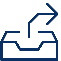 Forward Box Icon from Cyber Line Set