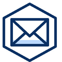 Mail Hexagon Icon from Cyber Duotone Set