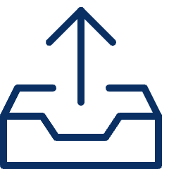 Outbox Icon from Cyber Line Set