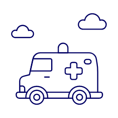 Ambulance 1 Illustration from UX Line Set