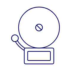 Fire Alarm Illustration from UX Line Set