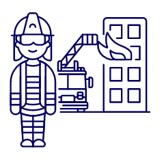 Firefighter 1 1 Illustration from UX Line Set