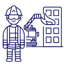 Firefighter 1 2 Illustration from UX Line Set